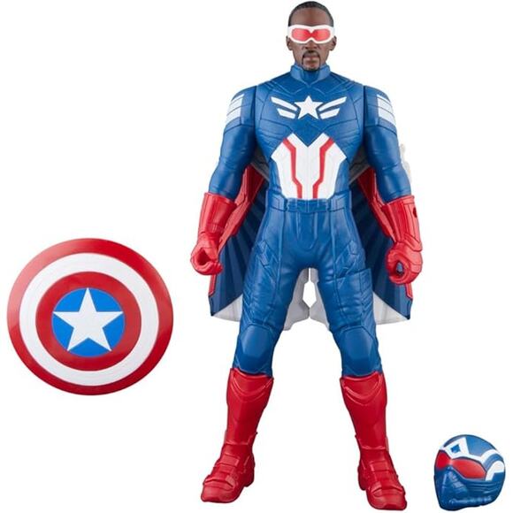 Marvel Avengers Captain America Brave New World Flight Mode Action Figure,9-Inch - Picture 5 of 5
